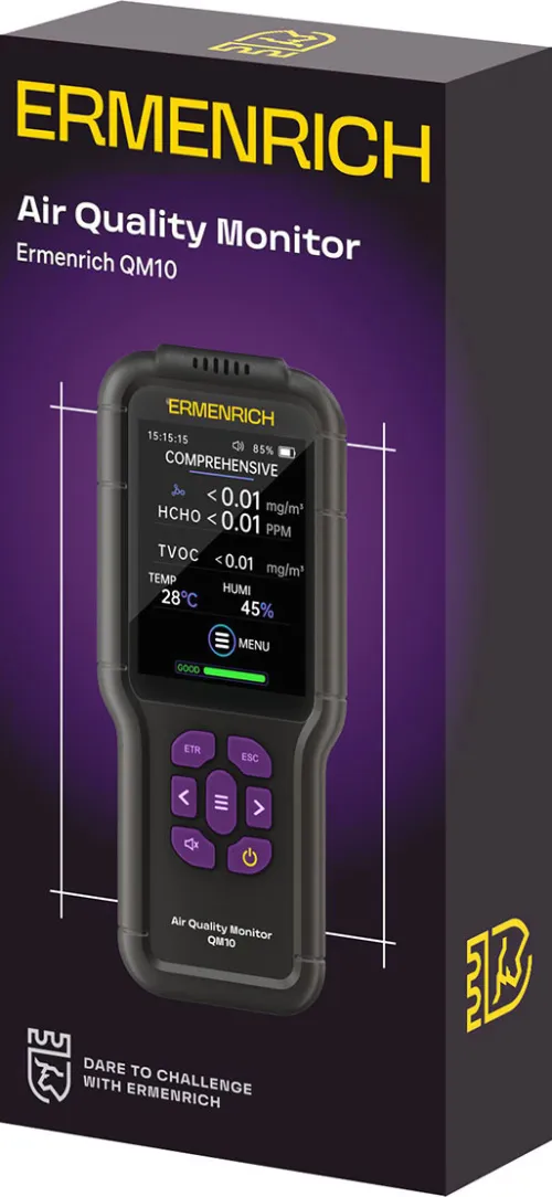 obraz Miernik zanieczyszczenia powietrza Ermenrich QM10 , obraz 2