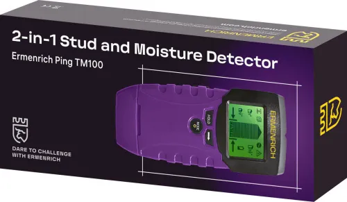 obraz Detektor kołków i wilgoci 2-w-1 Ermenrich Ping TM100, obraz 2